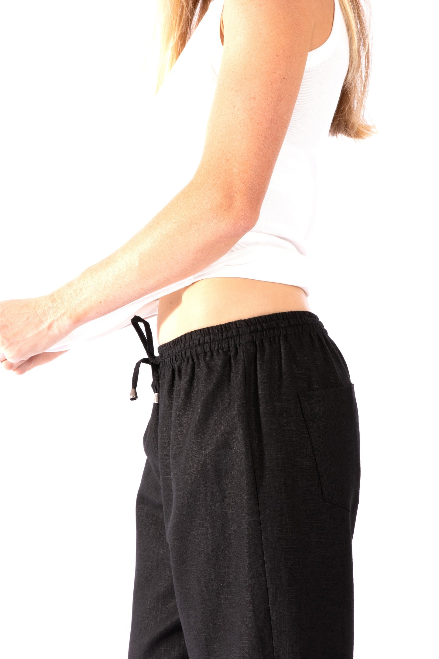 
                  
                    Linen Pant - Black
                  
                