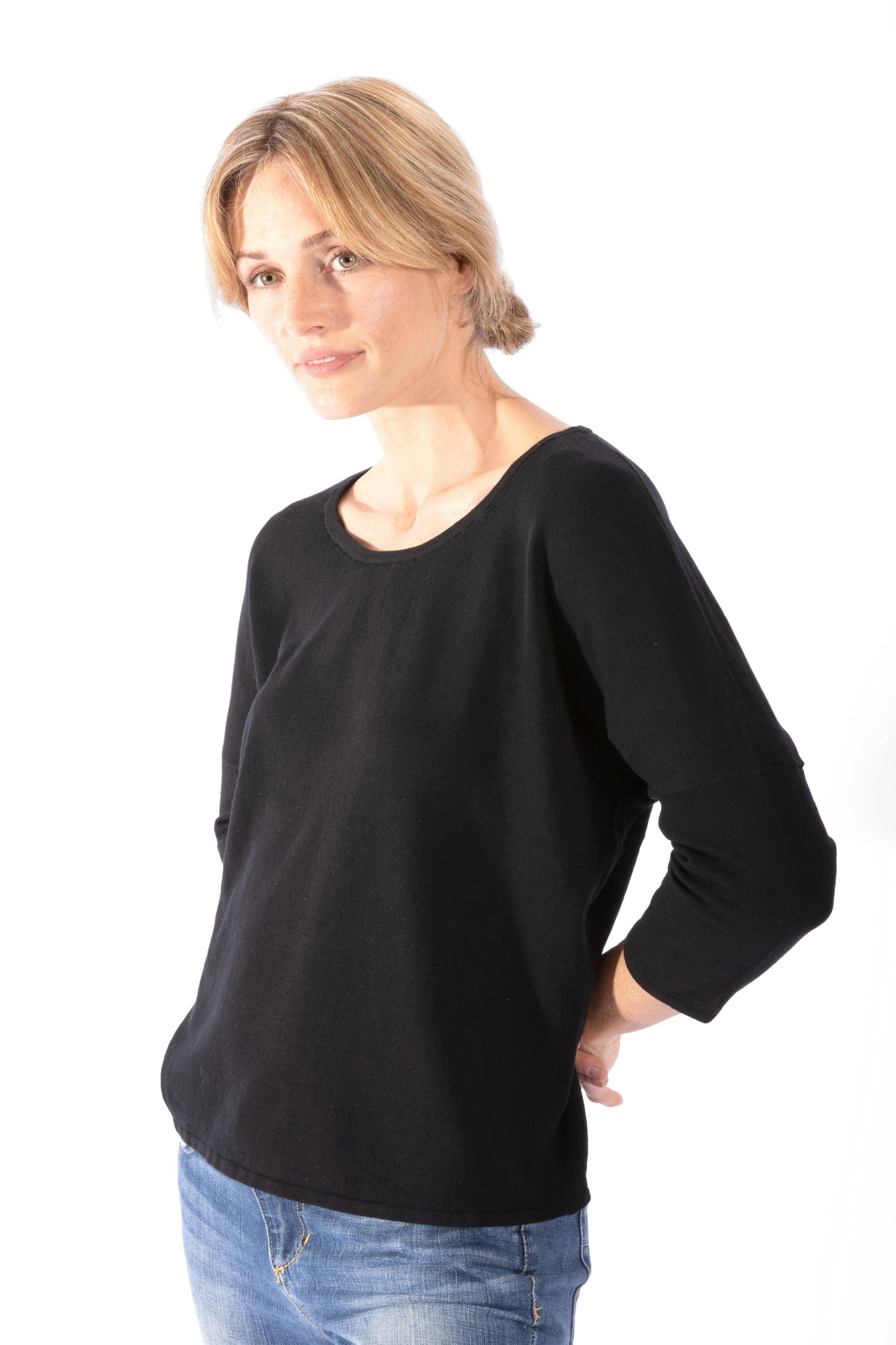 
                  
                    Magyar Knit Top - Black
                  
                