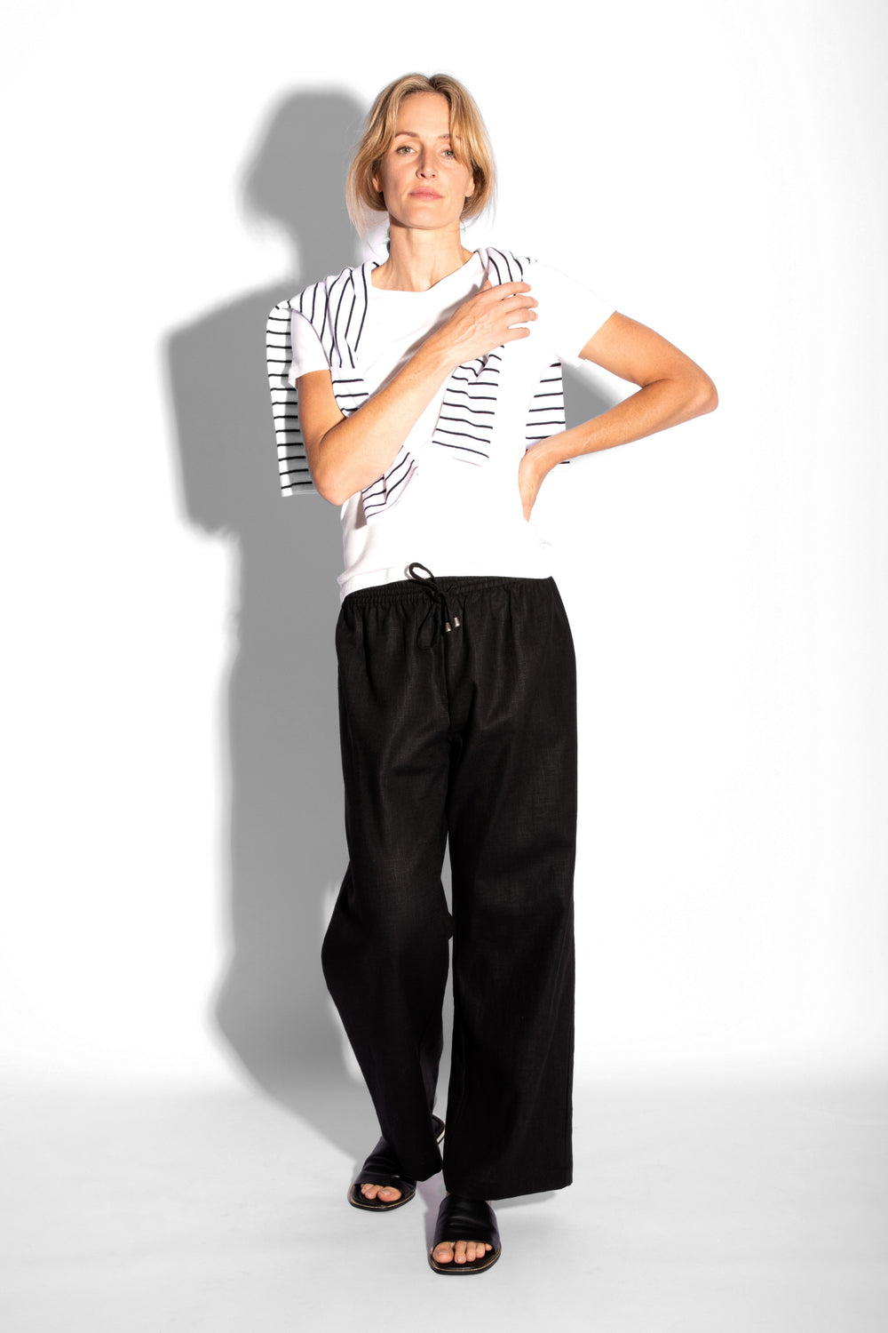 Linen Pant - Black