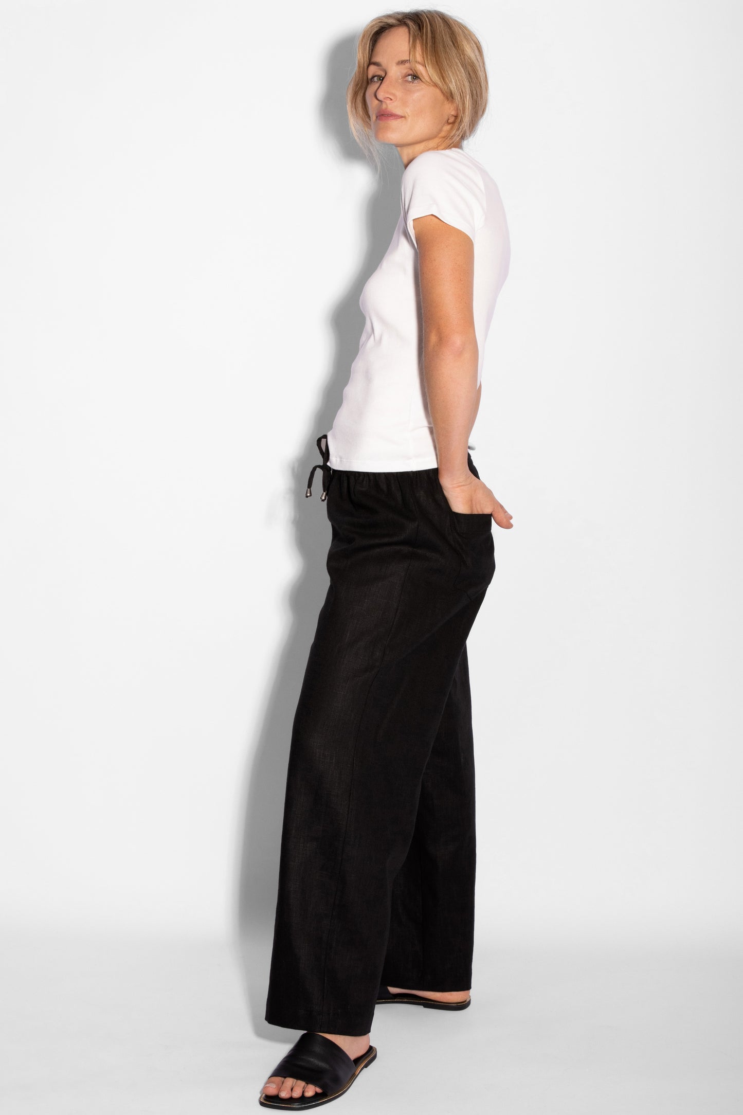 
                  
                    Organic Cotton Rib Tee - White
                  
                
