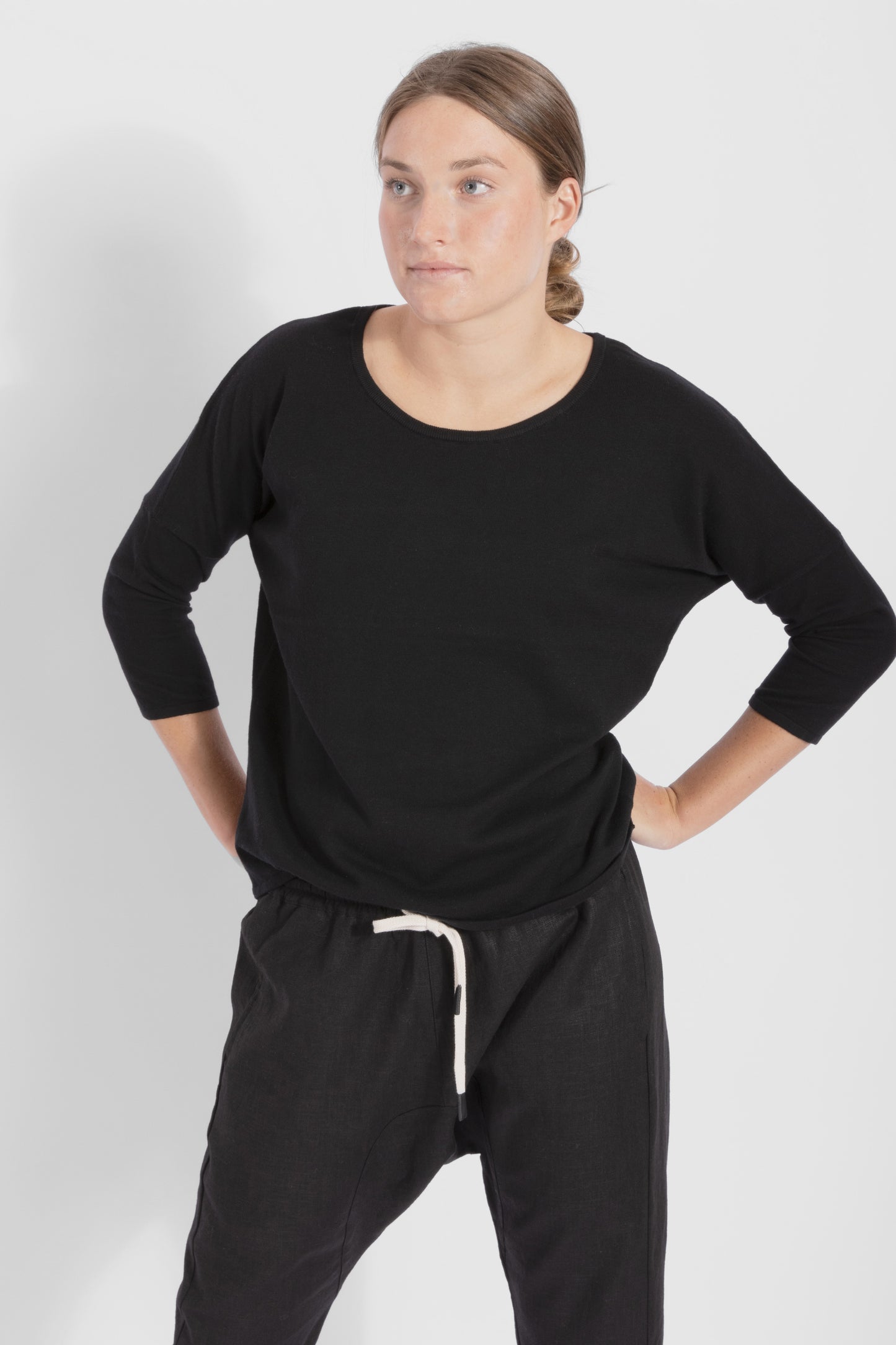 
                  
                    Magyar Knit Top - Black
                  
                