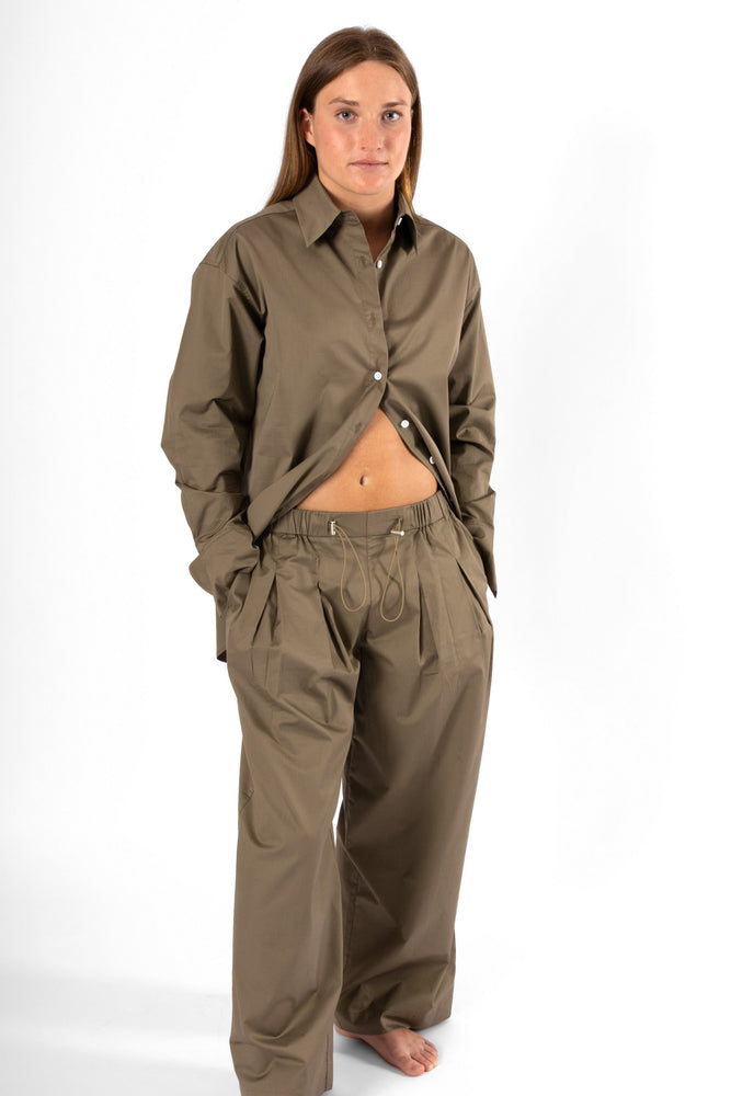 
                  
                    Relaxed Button-through Shirt - Khaki
                  
                
